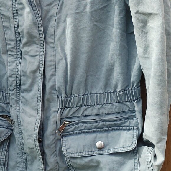 GAP Anorak Jacket Full Zip Cargo Pockets Fall Jacket Women's Size Large - Picture 6 of 7